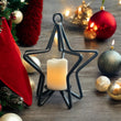 Wrought Iron Star Tea Light Candle Holder - MADE IN THE USA