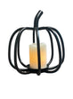 Wrought Iron Black Pumpkin Tea Light Candle Holder - MADE IN THE USA