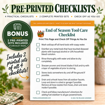 Fall Garden Dos & Don'ts — What to Do Now, What Can Wait for Spring - Print Version
