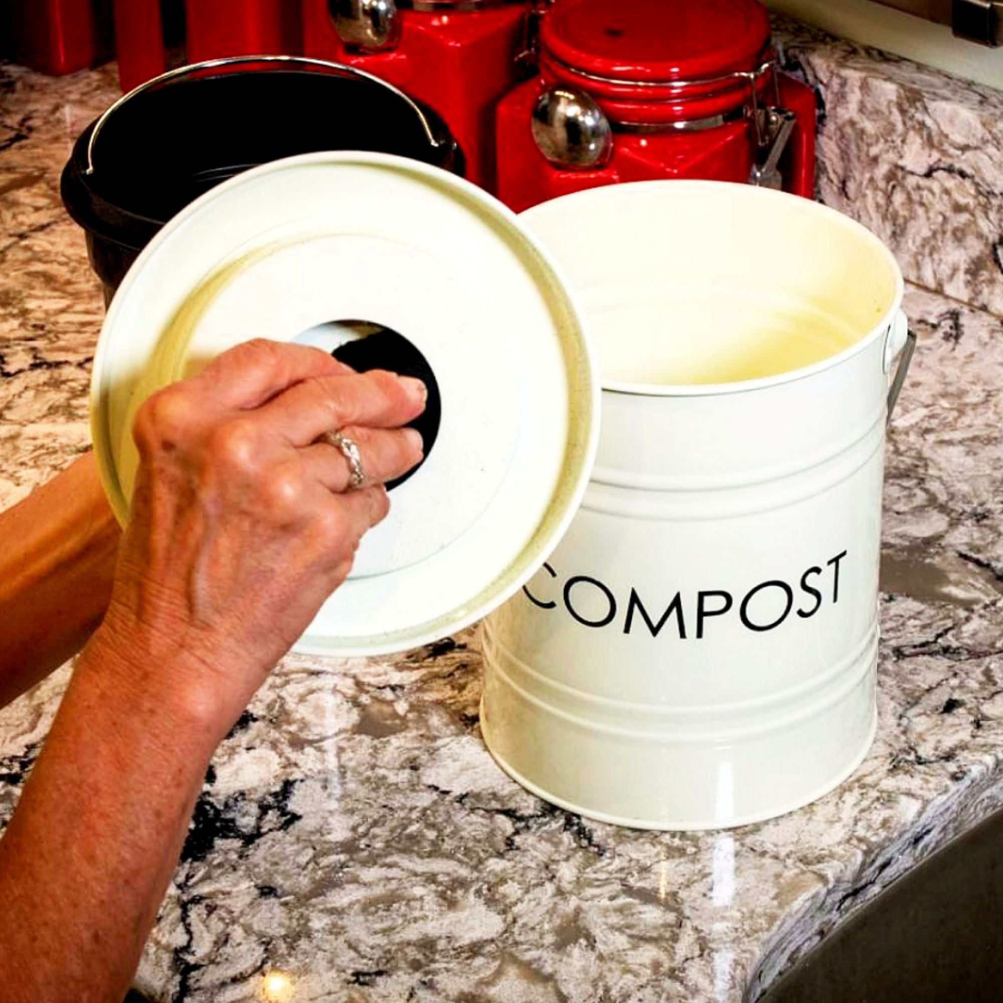 Pottery Compost Pot / Compost Bin / Composting / Pottery Jar